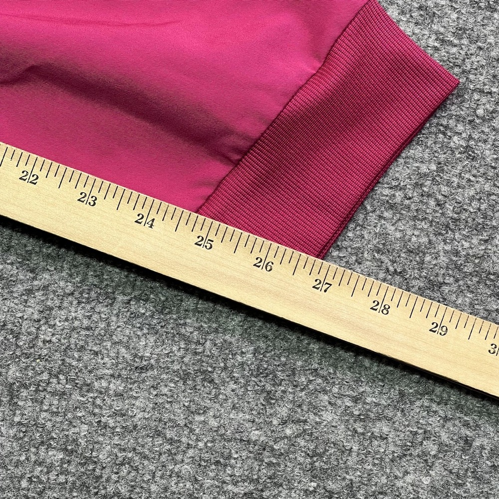 Fabletics Jogger Pants Womens M Pink Woven Elastic Waist Pockets Stretch Lounge - Picture 13 of 14
